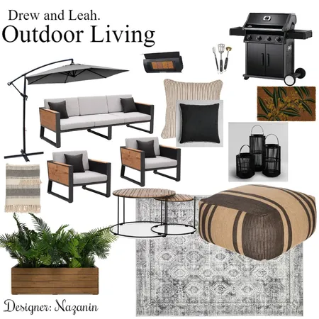 Outdoor Sample board for clients Drew and Leah. Interior Design Mood Board by Nazanin on Style Sourcebook