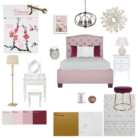 BED ROOM Interior Design Mood Board by Sammy Funayama on Style Sourcebook