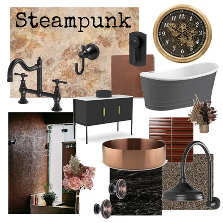 Steampunk Interior Design Mood Board by CSugden on Style Sourcebook