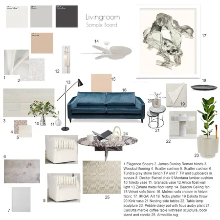 Living room Interior Design Mood Board by Kennedy & Co Design Studio on Style Sourcebook