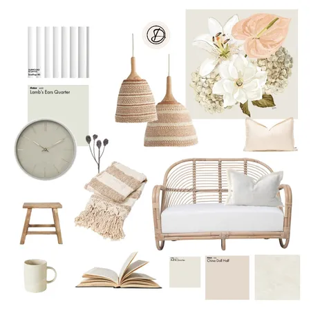 Spring Colours Reading Nook Interior Design Mood Board by Designingly Co on Style Sourcebook