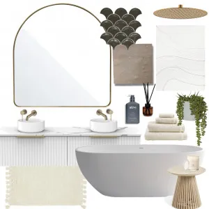 Couples Bathroom Coastal Interior Design Mood Board by houseofhygge on Style Sourcebook