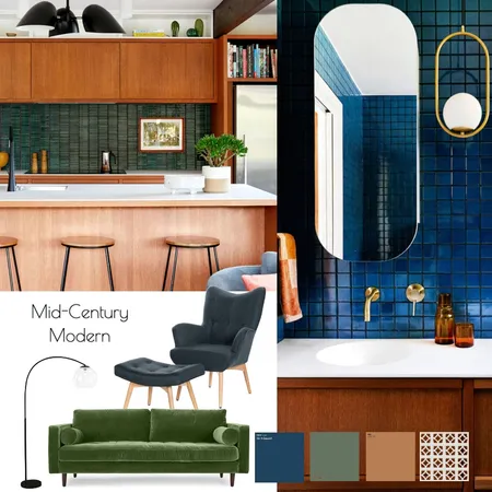 Mid-Century Modern Interior Design Mood Board by allybarry on Style Sourcebook