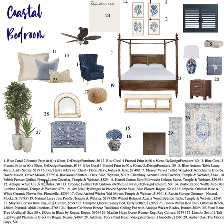 Bedroom Reno Interior Design Mood Board by Robin W Grove on Style Sourcebook