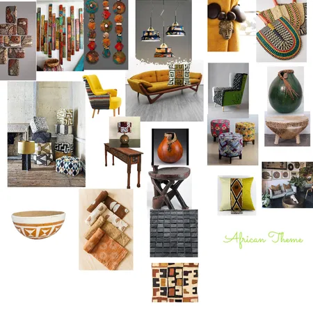 African theme Interior Design Mood Board by Maureen Zizinga on Style Sourcebook