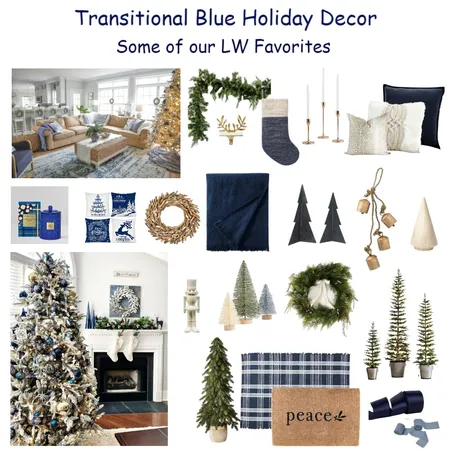 Blue Christmas Board Interior Design Mood Board by Richard Howard on Style Sourcebook