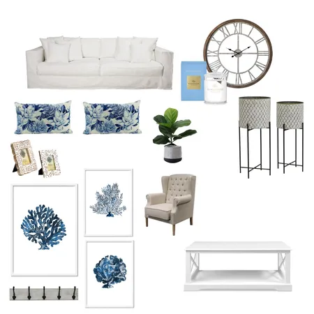 hamptons living room Interior Design Mood Board by willxhib on Style Sourcebook