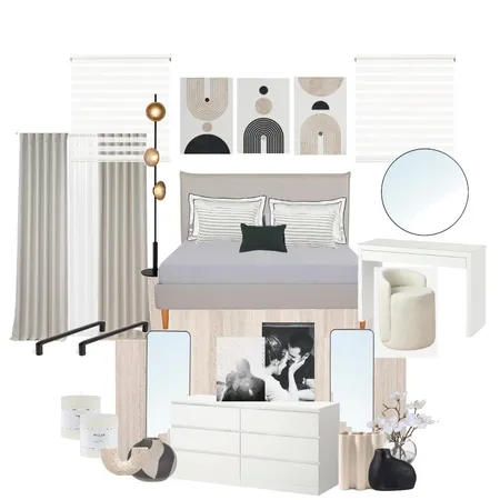 Mid-Century Modern Bedroom1 Interior Design Mood Board by ALI Studio on Style Sourcebook