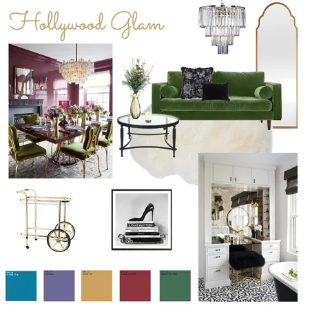 Hollywood Glam Interior Design Mood Board by jaylee.murphy on Style Sourcebook