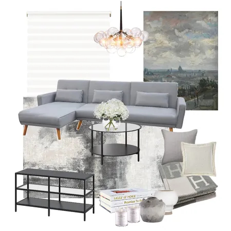 Modern Minimalist Living Room Interior Design Mood Board by ALI Studio on Style Sourcebook