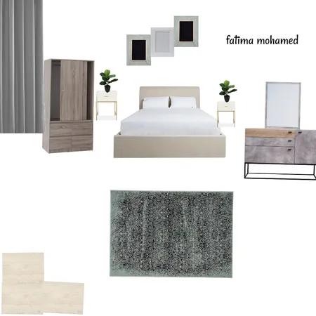 bedroom 1 Interior Design Mood Board by Fatima Mohamed on Style Sourcebook