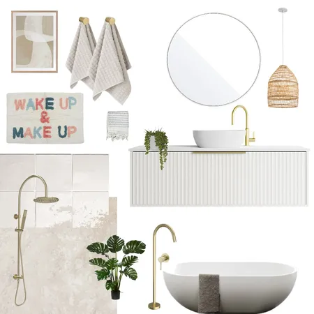 bathroom ensuite Interior Design Mood Board by lottie... on Style Sourcebook