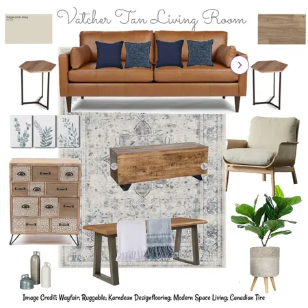 Vatcher Tan Living Room 2 Interior Design Mood Board by Quil Interiors and Renders on Style Sourcebook