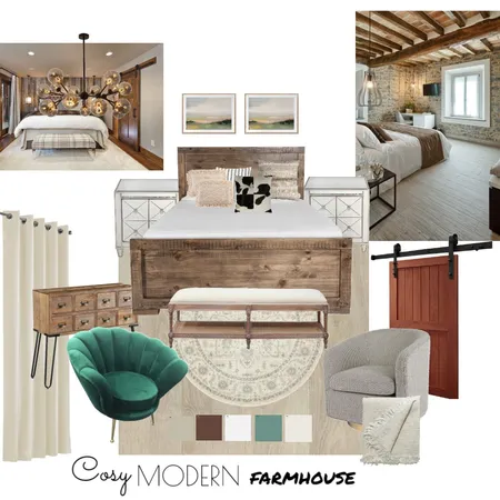 Cosy Modern Farmhouse Interior Design Mood Board by Saru on Style Sourcebook