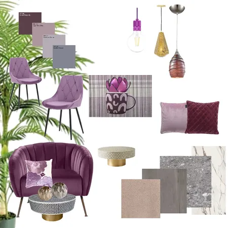 purple Interior Design Mood Board by hadas netta on Style Sourcebook
