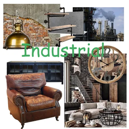 Industrial Mood Board Interior Design Mood Board by Karlee Odwyer on Style Sourcebook