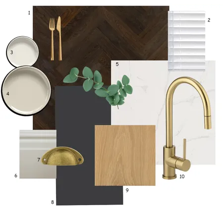 Kitchen Flat Lay Interior Design Mood Board by juleslove on Style Sourcebook