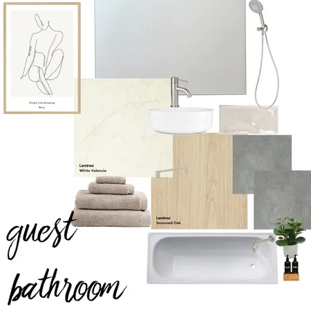 Guest Bathroom Interior Design Mood Board by SPHLSN20 on Style Sourcebook