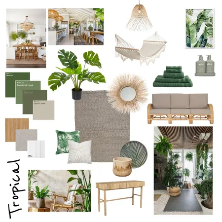 Tropical 1 Interior Design Mood Board by leannejrogers on Style Sourcebook