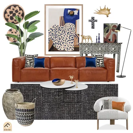 modern tribal luxe Interior Design Mood Board by Five Files Design Studio on Style Sourcebook