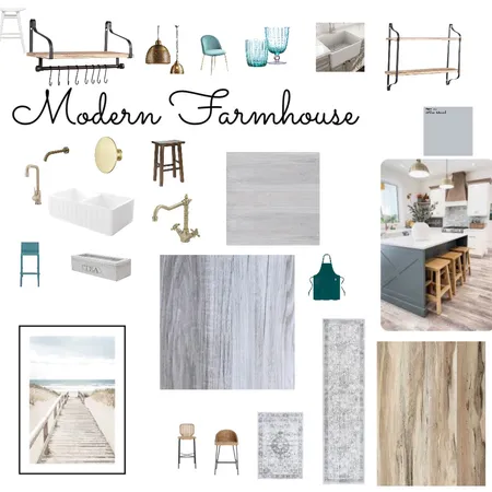 Modern Farmhouse Kitchen Interior Design Mood Board by Meesh5828 on Style Sourcebook