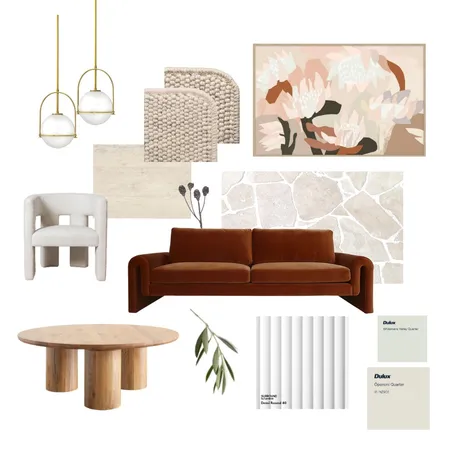 Dream Modern Luxe Living Room Interior Design Mood Board by Designingly Co on Style Sourcebook