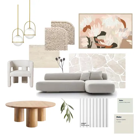 Dream Modern Luxe Living Room 2 Interior Design Mood Board by Designingly Co on Style Sourcebook