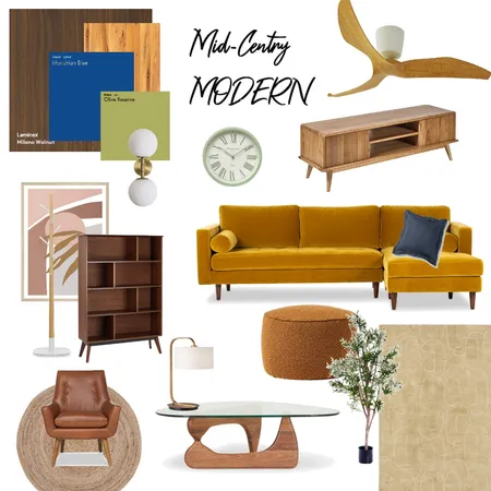 mid century modern Interior Design Mood Board by Georgapp_ on Style Sourcebook