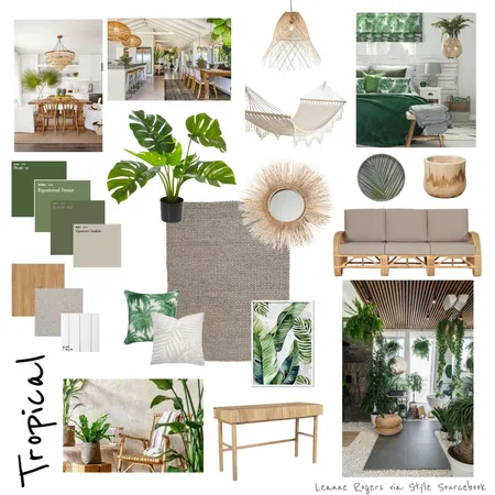 Tropical v2 Interior Design Mood Board by leannejrogers on Style Sourcebook