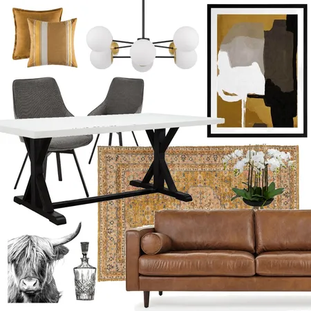 Accented Achromatic Interior Design Mood Board by Rose Davidson on Style Sourcebook