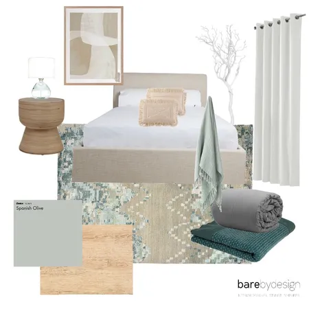 Bedroom Coastal Interior Design Mood Board by Bare by Design on Style Sourcebook