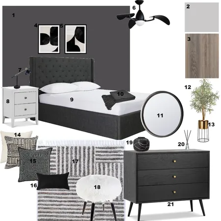 Guest bedroom 2 Interior Design Mood Board by Tim Theophilus on Style Sourcebook
