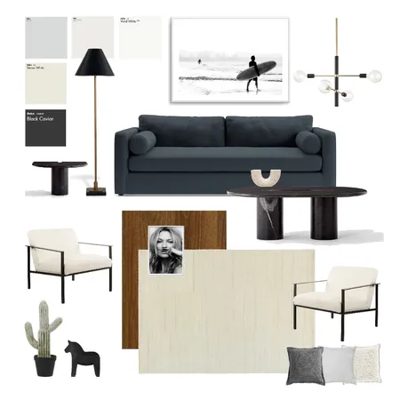Cool and Modern - Living room Interior Design Mood Board by Inner Design on Style Sourcebook