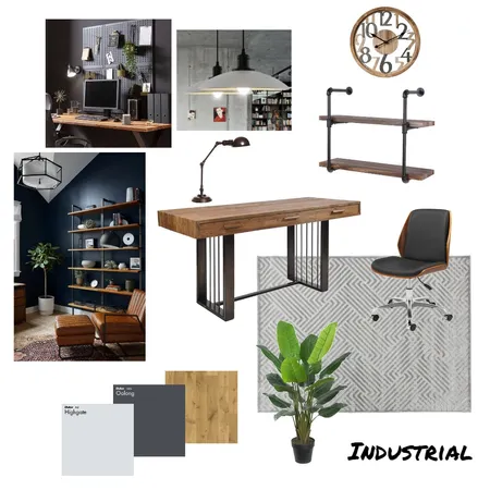 Industrial Man Cave Interior Design Mood Board by Jast Edit on Style Sourcebook