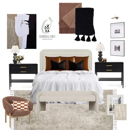 Nish bed Interior Design Mood Board by Oleander & Finch Interiors on Style Sourcebook