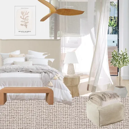 hamptons coastal bedroom Interior Design Mood Board by Emma Hurrell Interiors on Style Sourcebook