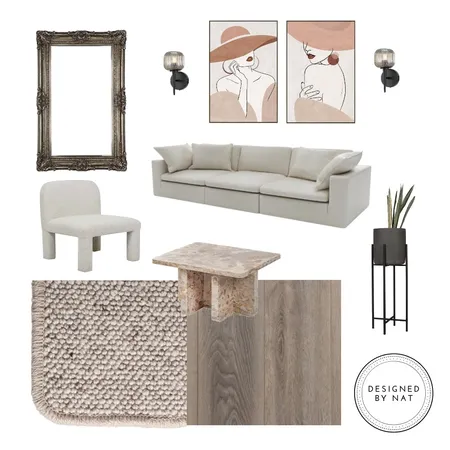 Living Room Interior Design Mood Board by Designed By Nat on Style Sourcebook