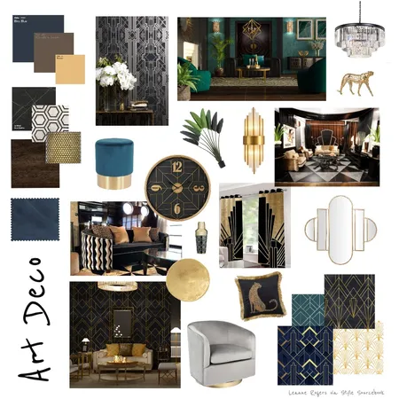 Art Deco 1 Interior Design Mood Board by leannejrogers on Style Sourcebook