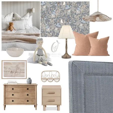 Girl Interior Design Mood Board by Oleander & Finch Interiors on Style Sourcebook
