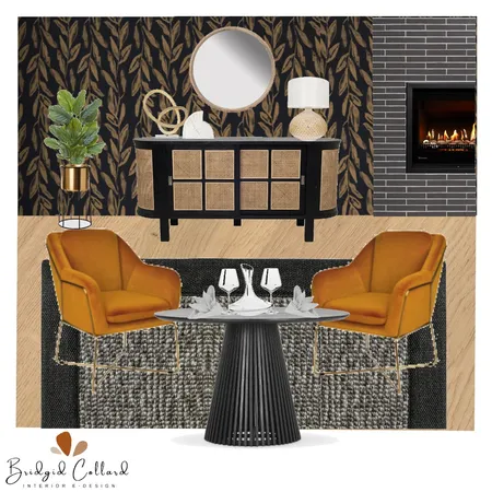 Modern Luxe Dining Interior Design Mood Board by Bridgid Collard on Style Sourcebook