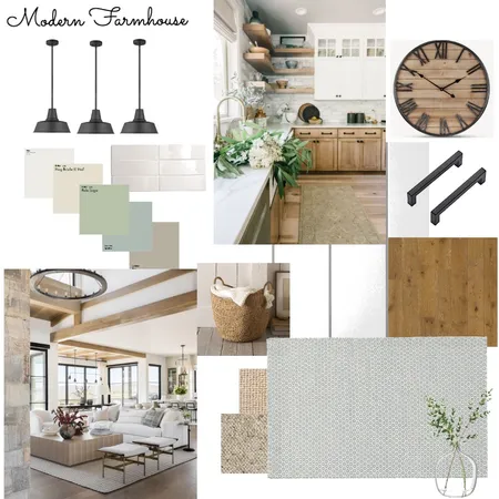 Modern Farmhouse Interior Design Mood Board by almostt.home on Style Sourcebook
