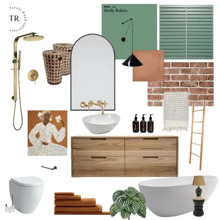 Green Bathroom Interior Design Mood Board by Tivoli Road Interiors on Style Sourcebook