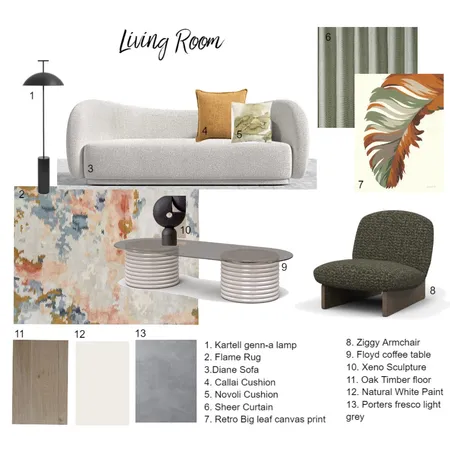 LIVING ROOM Interior Design Mood Board by paulamorales.1409@gmail.com on Style Sourcebook