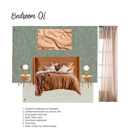 BEDROOM 01 Interior Design Mood Board by paulamorales.1409@gmail.com on Style Sourcebook