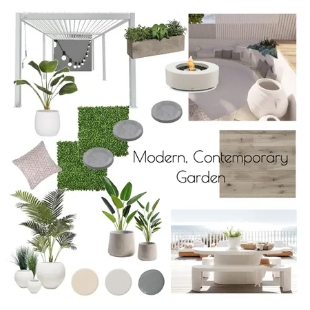 Modern Contemporary Garden Interior Design Mood Board by Phuong Haddad on Style Sourcebook
