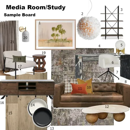 Media module 9 Interior Design Mood Board by Desiree Freeman on Style Sourcebook