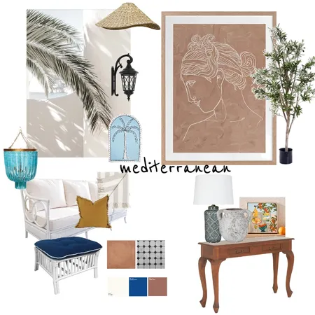 Mediterranean Interior Design Mood Board by camscorrales on Style Sourcebook