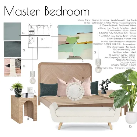 Master Bedroom Interior Design Mood Board by Reedesigns on Style Sourcebook