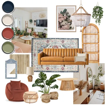 Boho Chic Interior Design Mood Board by Courtneykahurangi on Style Sourcebook