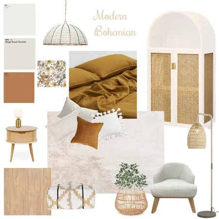 Modern Bohemiam Interior Design Mood Board by emmagilnicz on Style Sourcebook